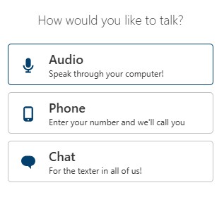 A preview of the Tri City live chat feature