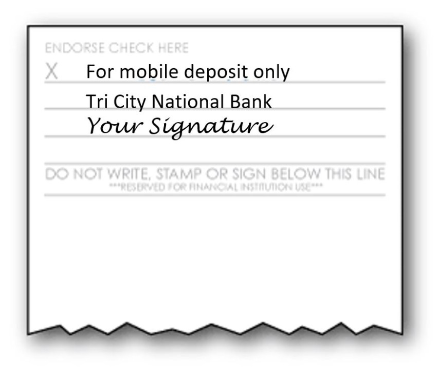 rbc mobile deposit endorsement